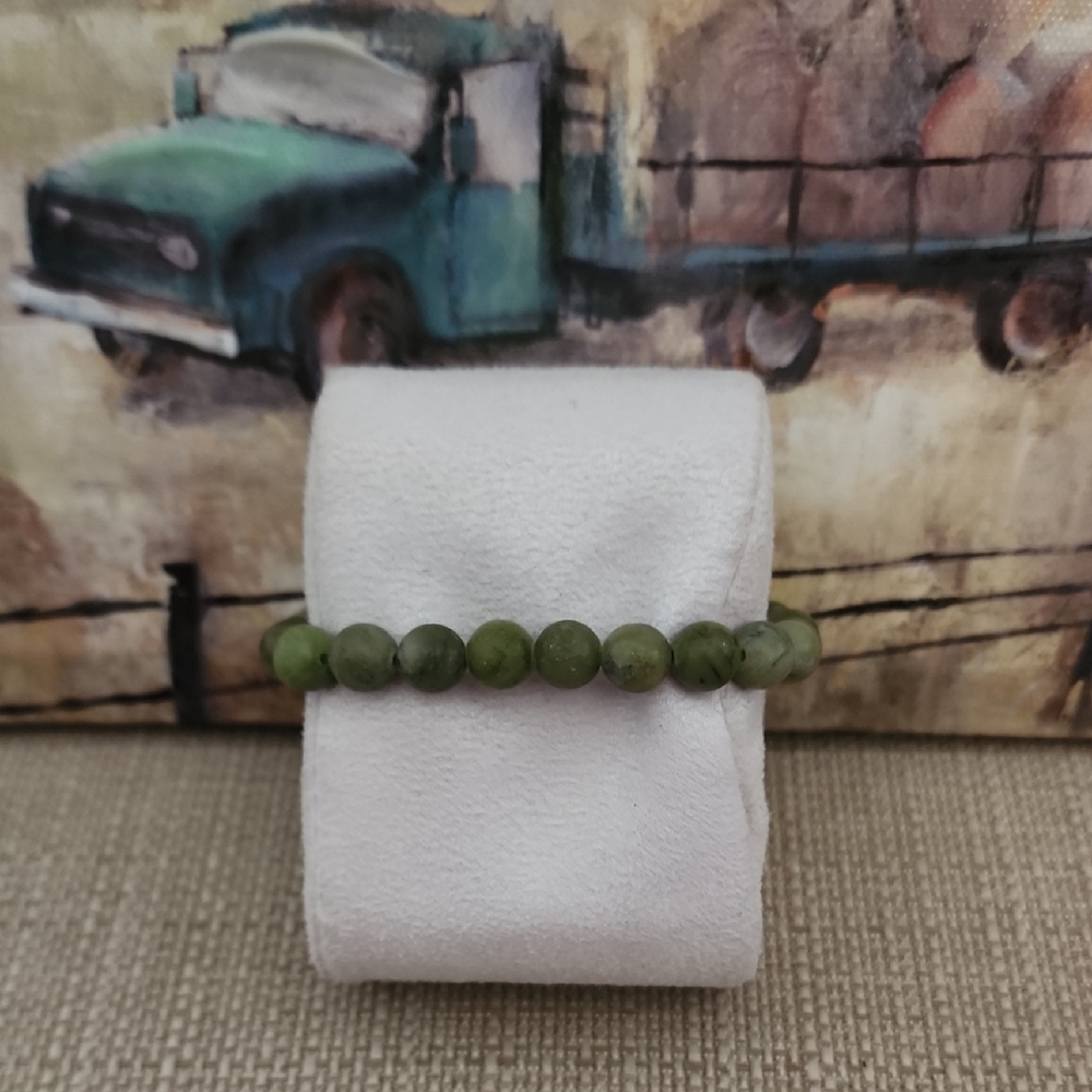 Green jasper  Beaded Bracelet